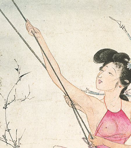 梁河县-胡也佛的仕女画和最知名的金瓶梅秘戏图